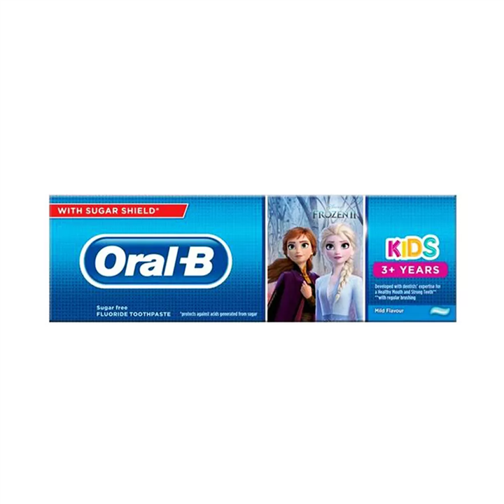 خمیر دندان کودک ( سه سال به بالا ) طعم ملایم ۷۵ میل طرح فروزن اورال بی – oralB